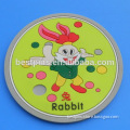 Cartoon Rabbit Custom 2D PVC Cup Mat/Coasters Wholesale